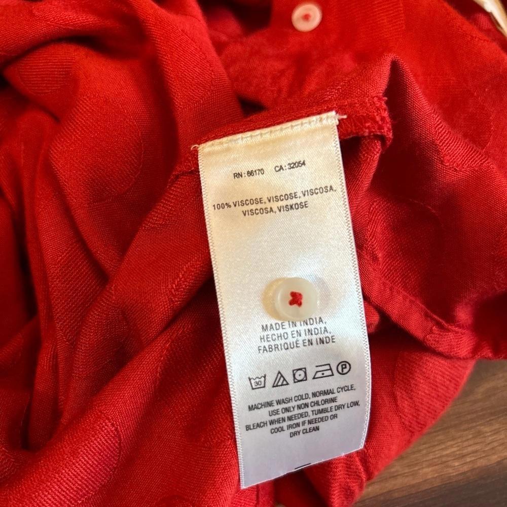 MAEVE Anthropologie Ruffled Blouse size Medium - Picture 5 of 9